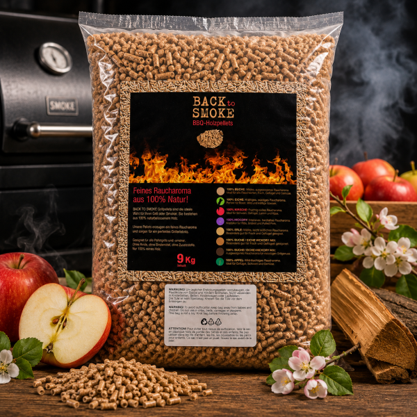 BACKTOSMOKE Grillpellets Apfel 9kg
