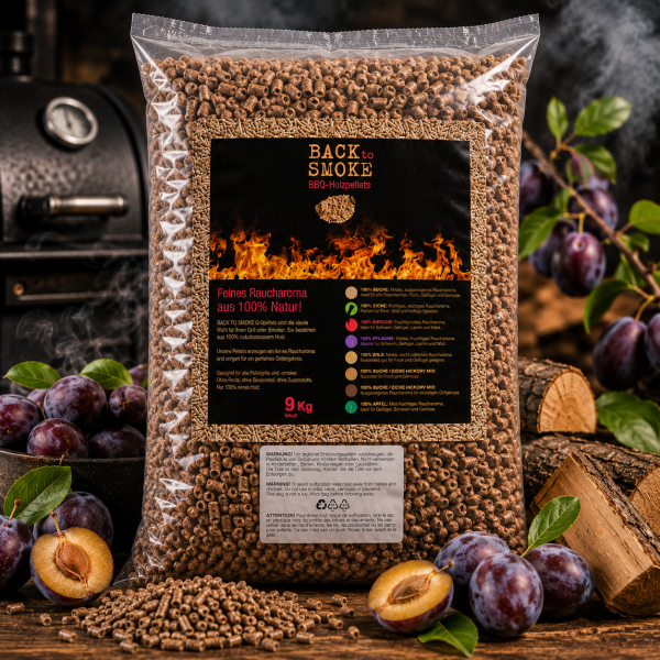 BACKTOSMOKE Grillpellets Pflaume 9kg