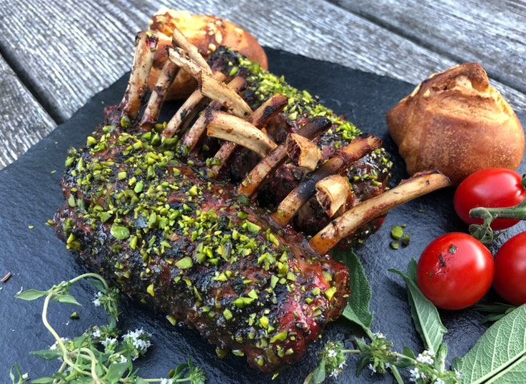 Lammkarree mit Pistazienkruste